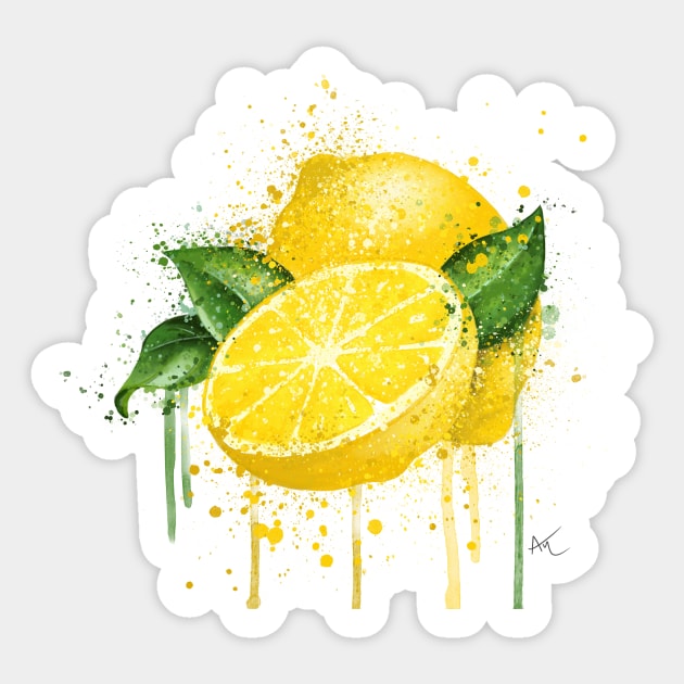 Lemons Sticker by Andraws Art